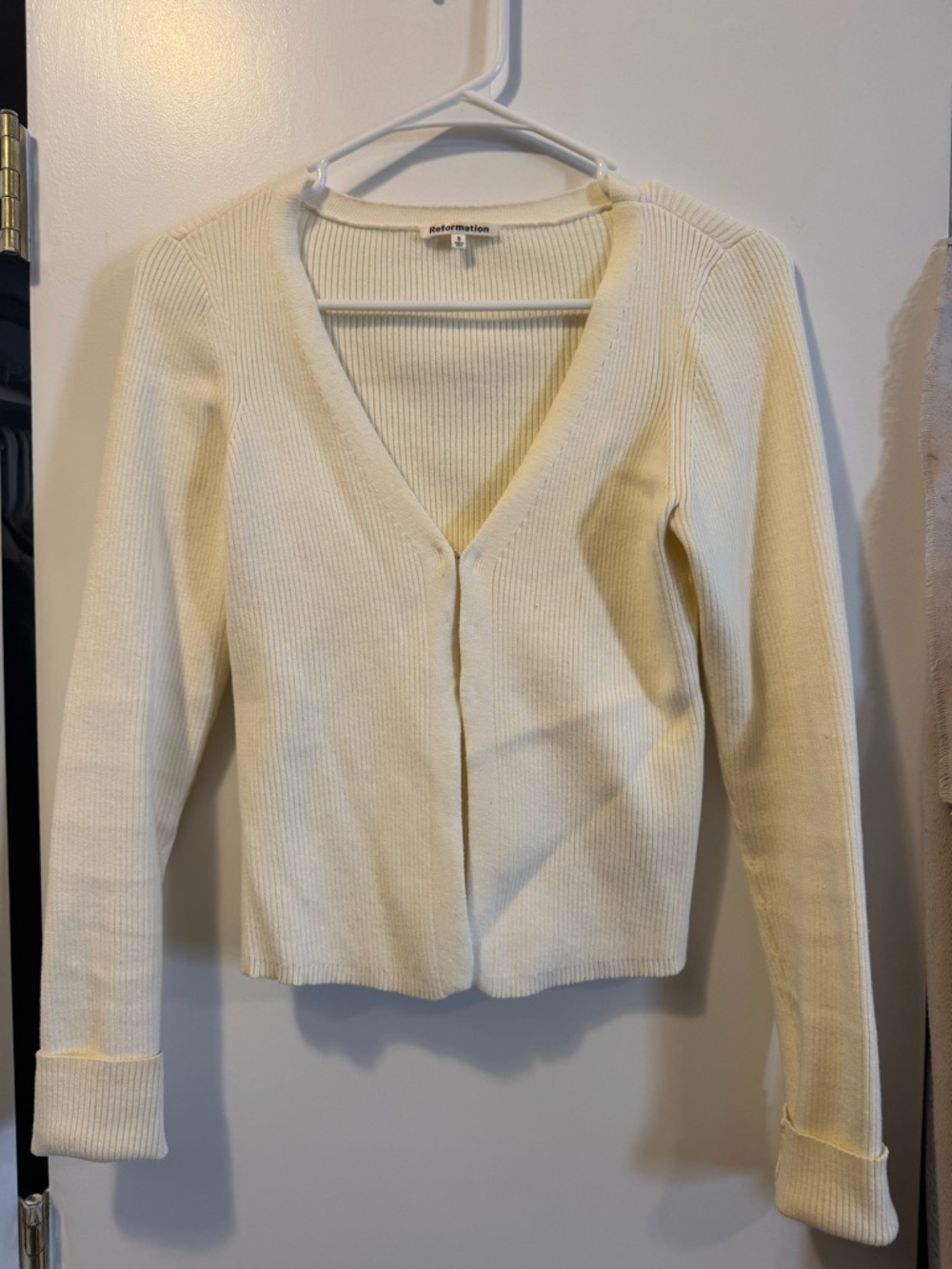 Reformation Kaitlyn cotton cardigan